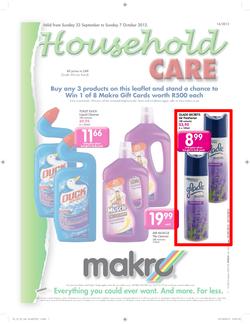 Makro : Household Care (23 Sep - 7 Oct), page 1