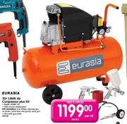 Eurasia 1.8KW Air Compressor Plus Kit (HOBBY 50)-50l