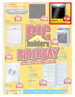 Builders Warehouse : Big Builders Birthday (23 Sep - 7 Oct), page 1