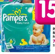 Pampers Baby Wipes Refill Fresh-256's