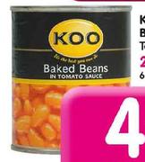 Koo baked Beans in Tomato Sauce-225gm