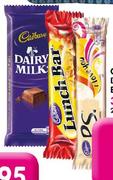 Cadbury Dairy Milk,Lunch Bar & PS Mini's-24x20G