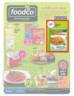 Foodco Gauteng & Polokwane : No Frills, Just Value (10 Oct - 14 Oct), page 1