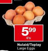 Nulaid/Toplay Large Eggs-6's