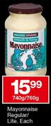 Housebrand Mayonnaise Regular/Lite-740gm/760gm