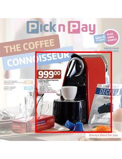 Pick n Pay : The Coffee Connoisseur (15 Oct - 28 Oct), page 1