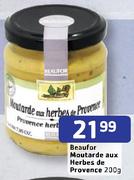 Beaufor Moutarde Aux Herbes De Provence-200g