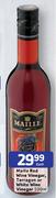 Maille Red Wine Vinegar,Terragon Or White Wine Vinegar-500ml Each