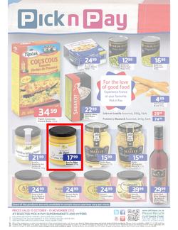 Pick n Pay : All Things French (15 Oct - 15 Nov), page 1