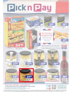 Pick n Pay : All Things French (15 Oct - 15 Nov), page 1
