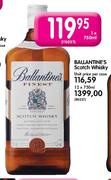 Ballantine's Scotch Whisky - 12 x 750ml