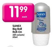 Sanex Big Ball Roll-On-60ml