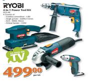 Ryobi 4-In-1 Power Tool Kit