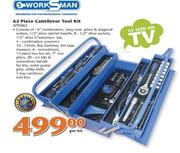 Worksman 62 Piece Cantilever Tool Kit