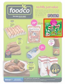 Foodco Western Cape : No Frills, Just Value (24 Oct - 28 Oct), page 1