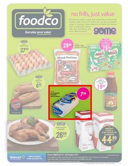 Foodco Western Cape : No Frills, Just Value (24 Oct - 28 Oct), page 1