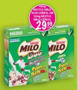 Nestle Milo Duo Cereal-480g Or Nestle Milo Cereal-500g Each