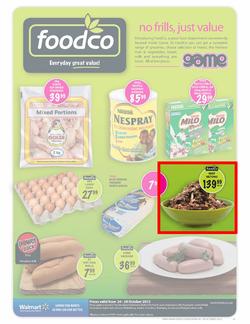 Foodco Gauteng & Polokwane : No Frills, Just Value (24 Oct - 28 Oct), page 1