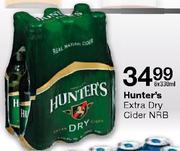 Hunter's Extra Dry Cider NRB-6 x 330ml