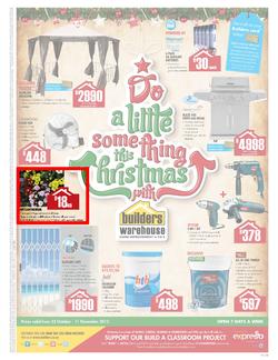 Builders Warehouse : Do a little something this Christmas (23 Oct - 11 Nov), page 1