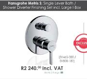 Hansgrohe Metris S:Single Lever Bath/Shower Diverler Finishing Set Incl.Large I-Box