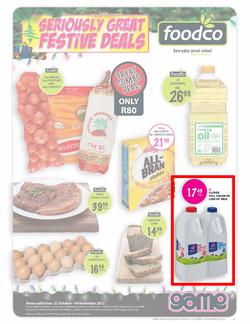 Foodco Gauteng & Polokwane : Seriously Great Festive Deals (31 Oct - 4 Nov), page 1