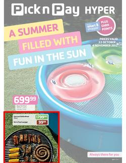 Pick n Pay Hyper : Fun in the Sun (22 Oct - 4 Nov), page 1