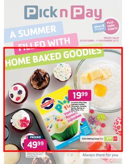 Pick n Pay : Home Baked Goodies (29 Oct - 11 Nov), page 1