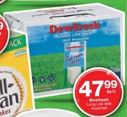 Dewfresh Long Life Milk Assorted-6x1l