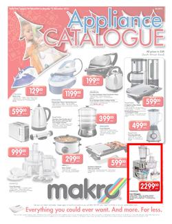 Makro : Appliance (6 Nov - 12 Nov), page 1