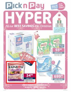 Pick n Pay Hyper : Best Savings this Christmas (5 Nov - 11 Nov), page 1
