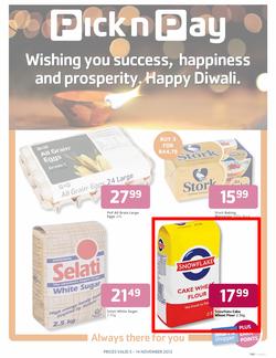 Pick n Pay Western Cape : Happy Diwali (5 Nov - 14 Nov), page 1