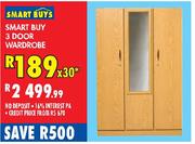 Smart Buy 3 Door Wardrobe
