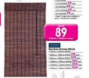 Finishing Touches Bamboo Roman Blinds(570mmX1000mm)-Each
