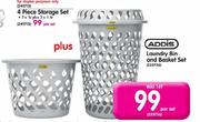 Addis Laundry Bin And Basket Set-Per Set
