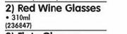 Manhattan 310ml Red Wine Glasses