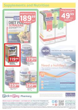 Pick N Pay Pharmacy : Summer Savings On Health (23 Sep - 6 Oct 2013), page 4