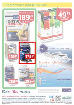 Pick N Pay Pharmacy : Summer Savings On Health (23 Sep - 6 Oct 2013), page 4