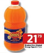 Brookes Oros Original Orange Squash-2L