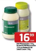 PnP Mayonnaise 750Gm, Reduced Oil Mayonnaise 760Gm Or Reduced Oil Salad Cream-790Gm