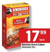 Knorrox Stock Cubes-36s Each