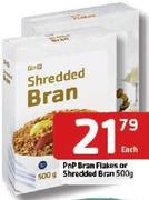 PnP Bran Flakes  Or Shredded Bran-500Gm Each