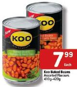 Koo Baked Beans-410/420Gm Each