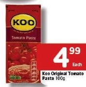 Koo Original Tomato Paste-100Gm Each