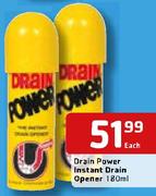 Drain Power Instant Drain Opener-180Ml Each