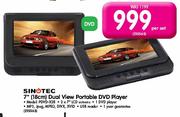 Sinotec 7"(18cm) Dual View Portable DVD player (PDVD-X2B)