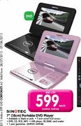 Sinotec 7"(18cm) Portable DVD Player-Each