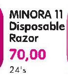 Minora 11 Disposable Razor-24's