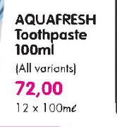 Aquafresh Toothpaste-12x100Ml
