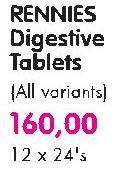 Rennies Digestive Tablets-12x24's